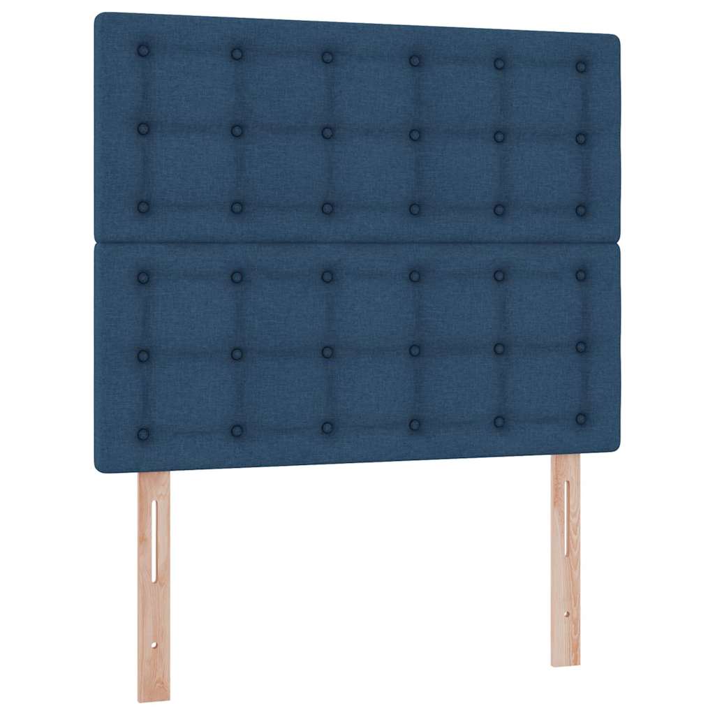 Letto con contenitore e materasso Blu 120 x 200 cm Tessuto | homemem39