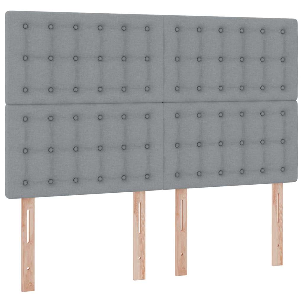 Letto con contenitore e materasso Grigio chiaro 140 x 200 cm | homemem39