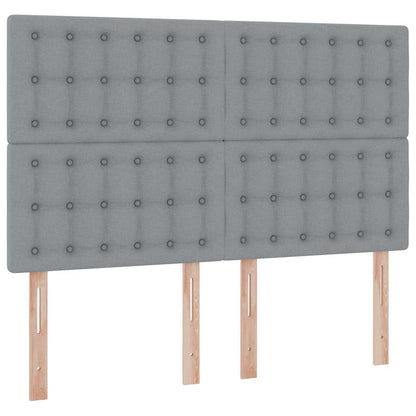 Letto con contenitore e materasso Grigio chiaro 140 x 200 cm | homemem39
