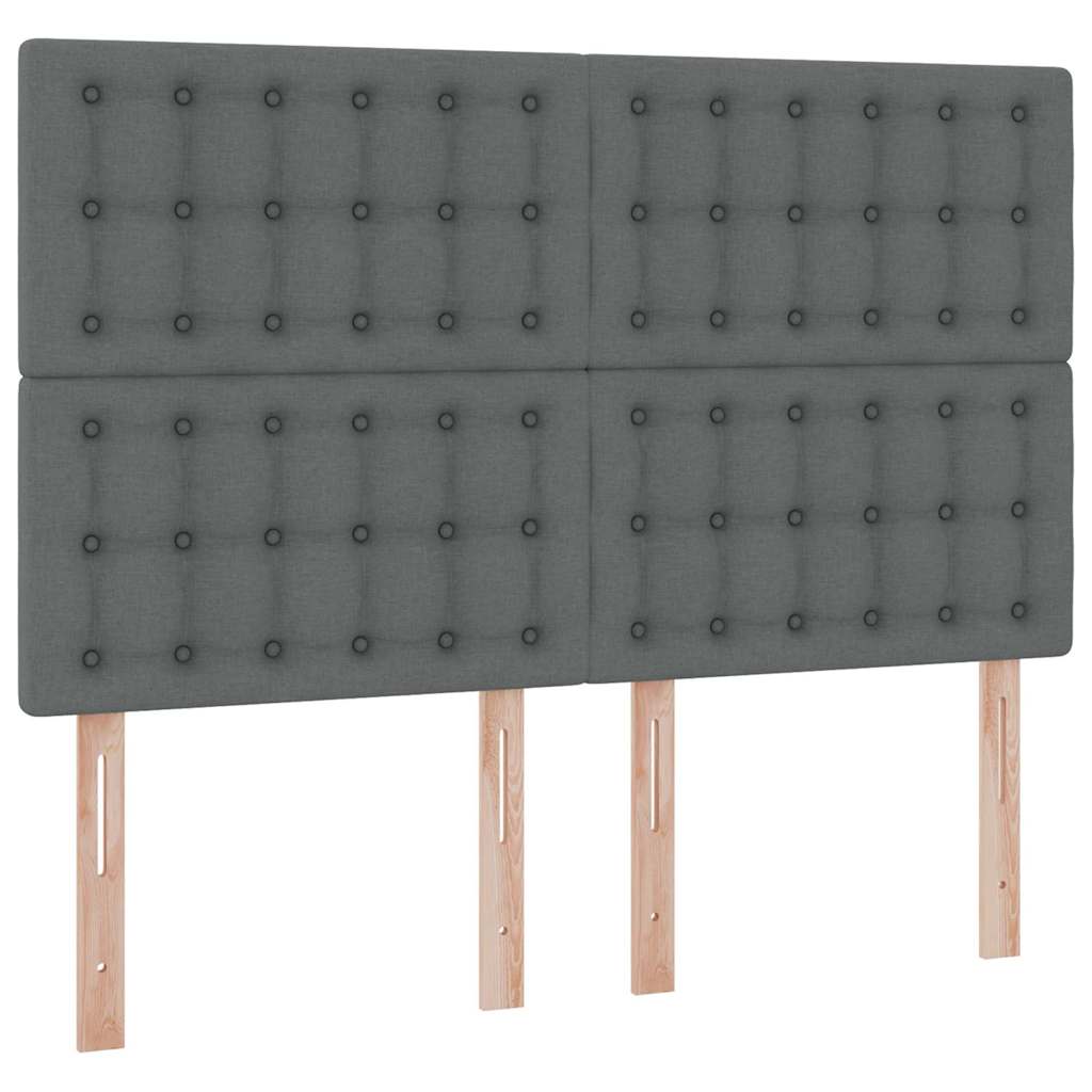 Letto con contenitore e materasso Grigio scuro 140 x 200 cm | homemem39