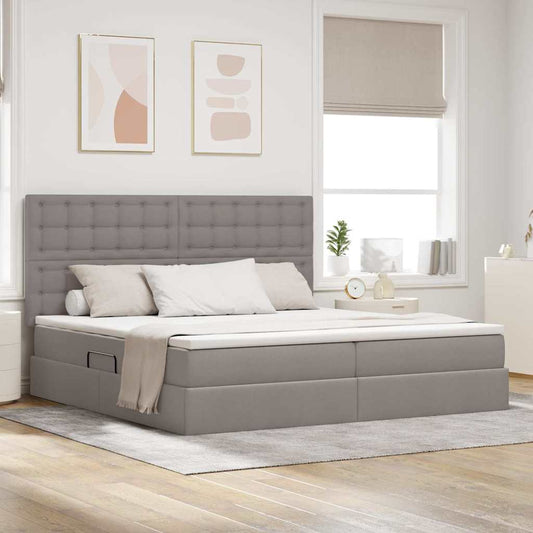 Letto con contenitore e materasso Talpa 200 x 200 cm Tessuto | homemem39