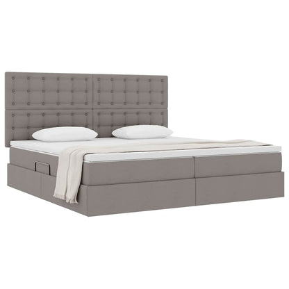 Letto con contenitore e materasso Talpa 200 x 200 cm Tessuto | homemem39