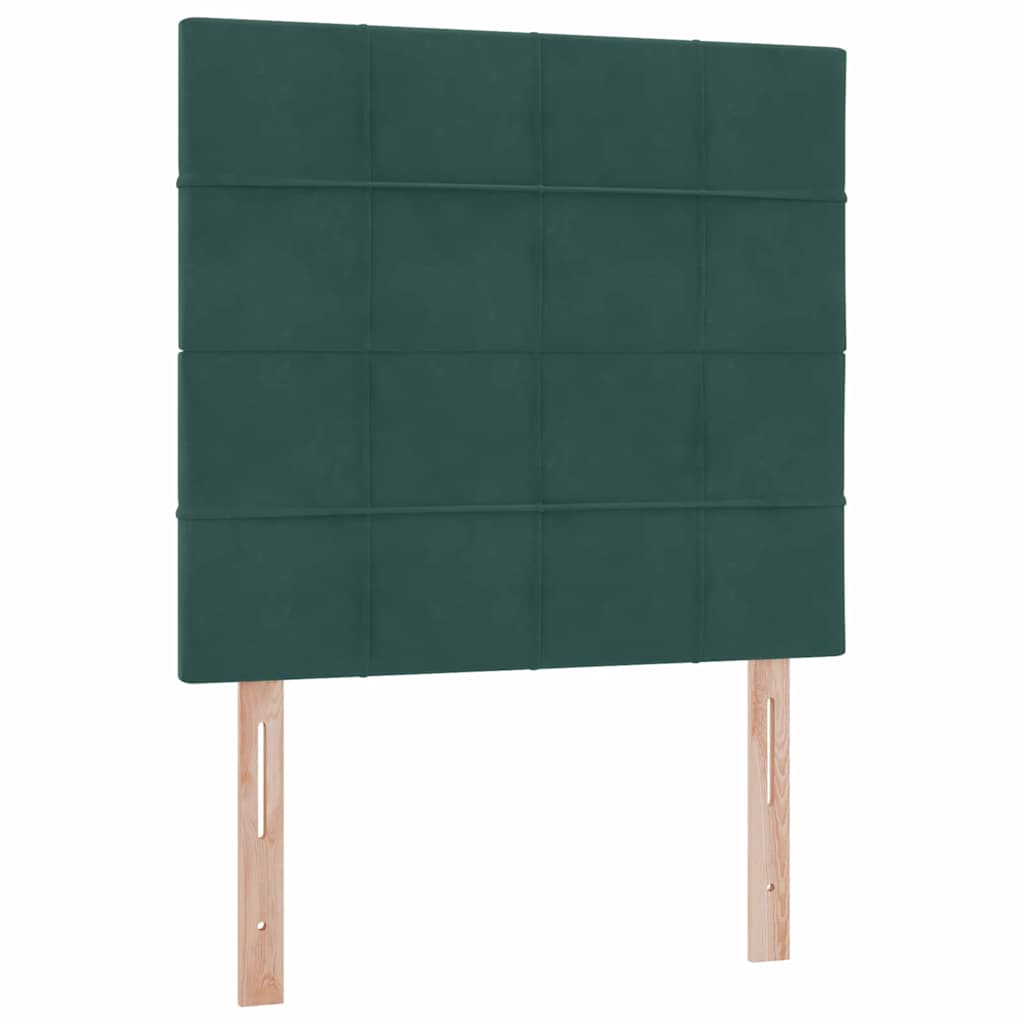 Letto con contenitore e materasso Verde Scuro 90 x 200 cm | homemem39