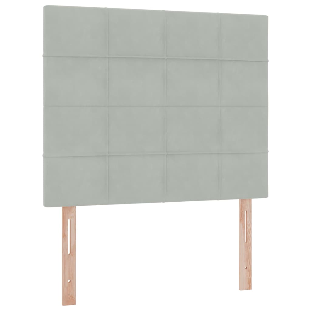 Letto con contenitore e materasso Grigio chiaro 120 x 190 cm | homemem39