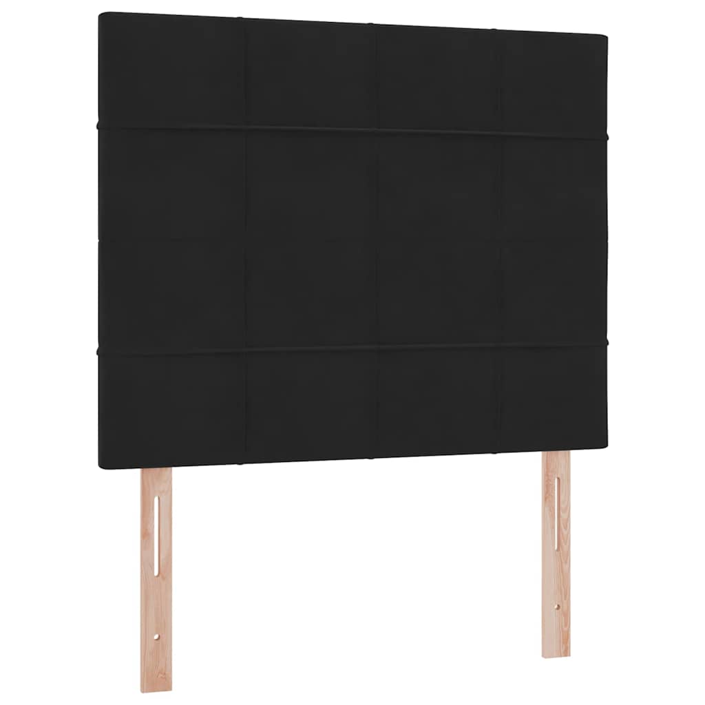 Letto con contenitore e materasso Nero 120 x 200 cm Velluto | homemem39