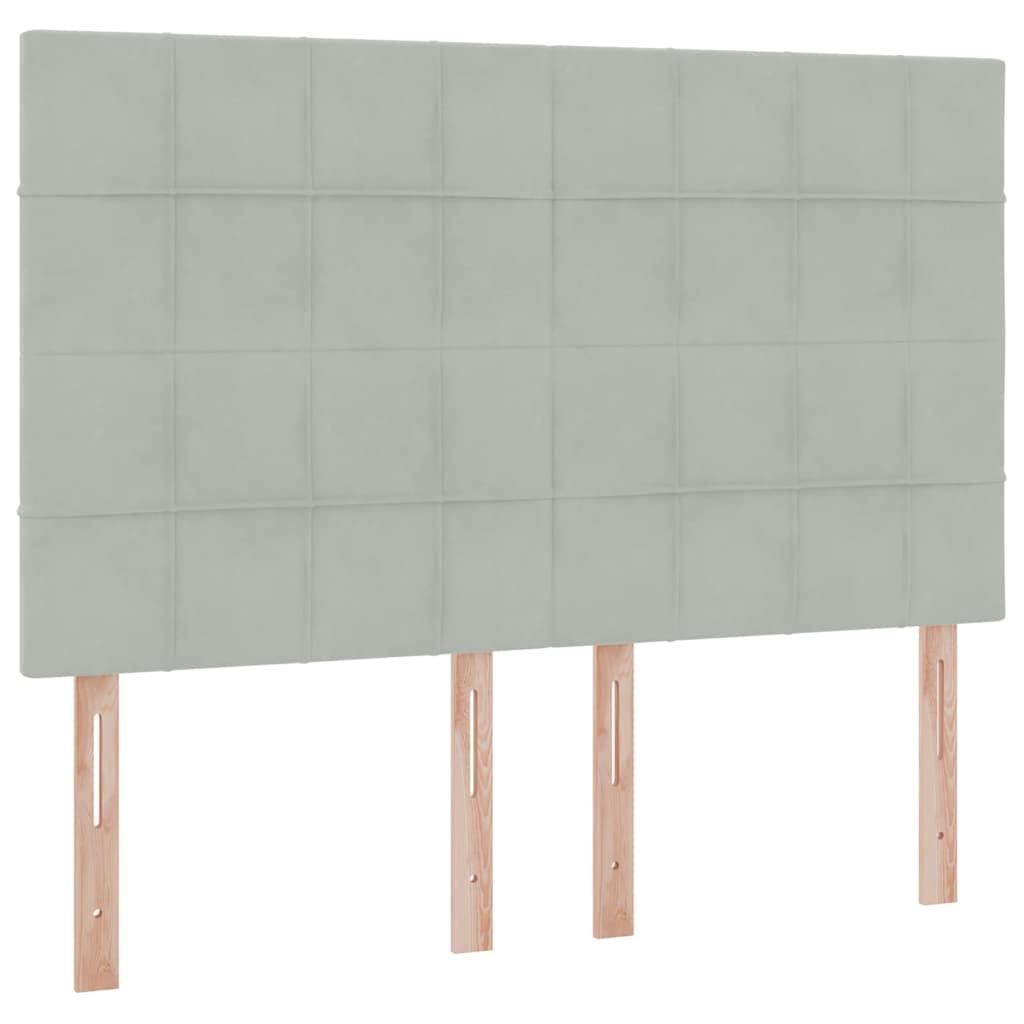 Letto con contenitore e materasso Grigio chiaro 140 x 190 cm | homemem39