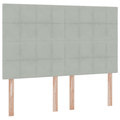 Letto con contenitore e materasso Grigio chiaro 140 x 190 cm | homemem39