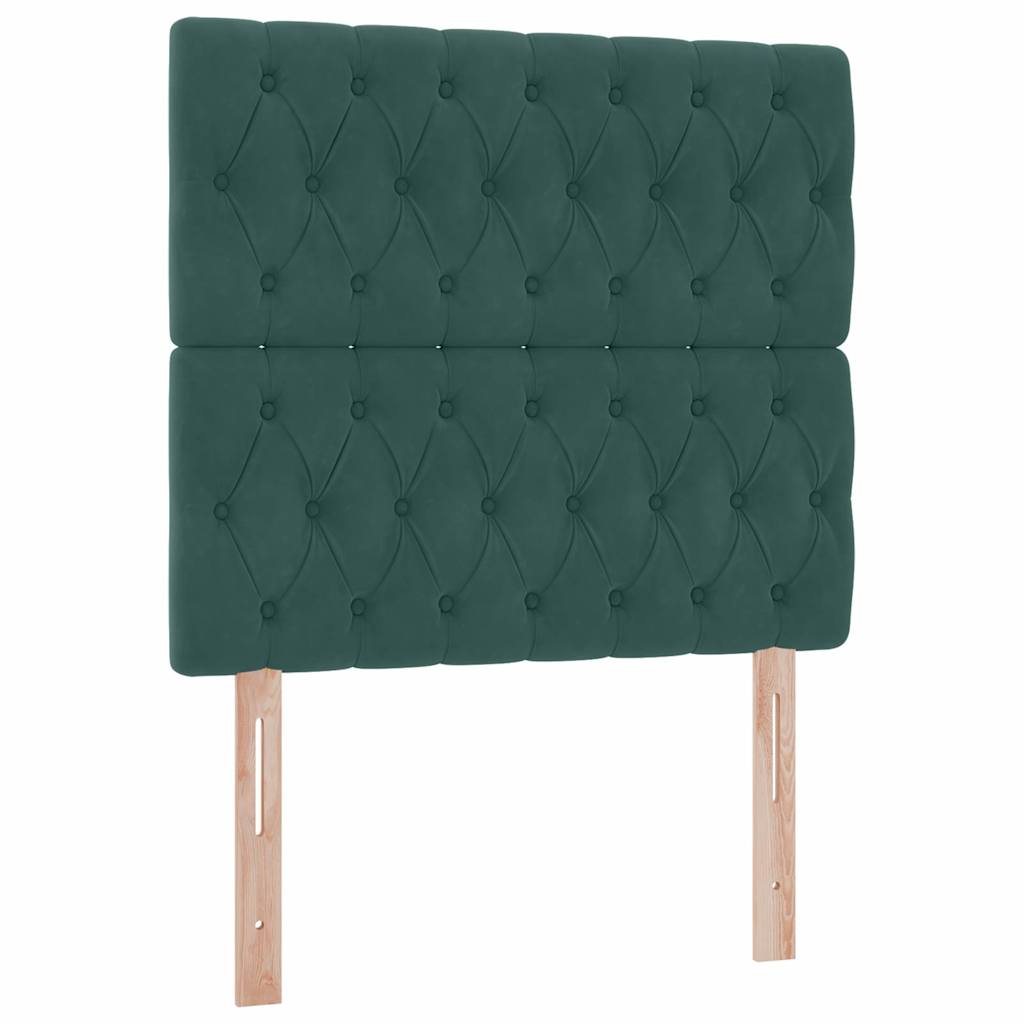 Letto con contenitore e materasso Verde Scuro 90 x 190 cm | homemem39