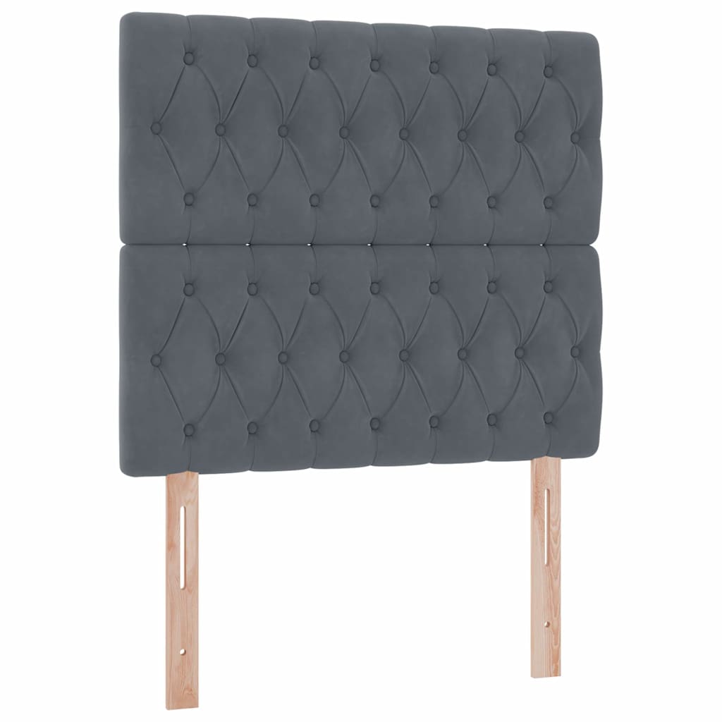 Letto con contenitore e materasso Grigio scuro 90 x 200 cm | homemem39