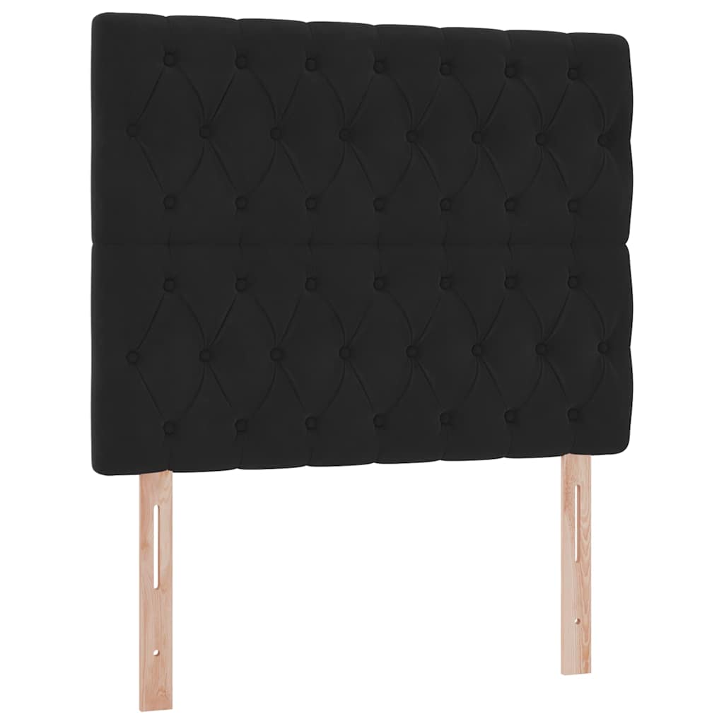 Letto con contenitore e materasso Nero 120 x 200 cm Velluto | homemem39