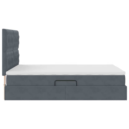 Letto con contenitore e materasso Grigio scuro 140 x 200 cm | homemem39