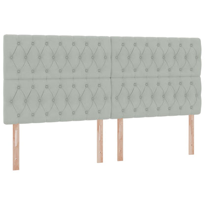 Letto con contenitore e materasso Grigio chiaro 200 x 200 cm | homemem39