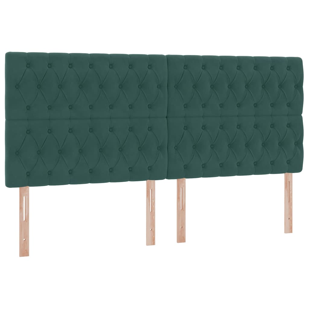 Letto con contenitore e materasso Verde Scuro 200 x 200 cm | homemem39