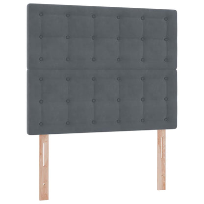 Letto con contenitore e materasso Grigio scuro 120 x 200 cm | homemem39