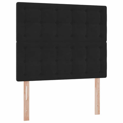 Letto con contenitore e materasso Nero 120 x 200 cm Velluto | homemem39