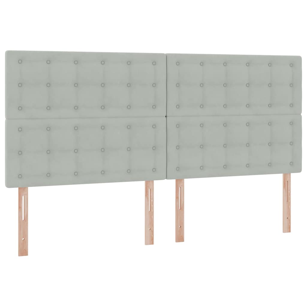 Letto con contenitore e materasso Grigio chiaro 200 x 200 cm | homemem39