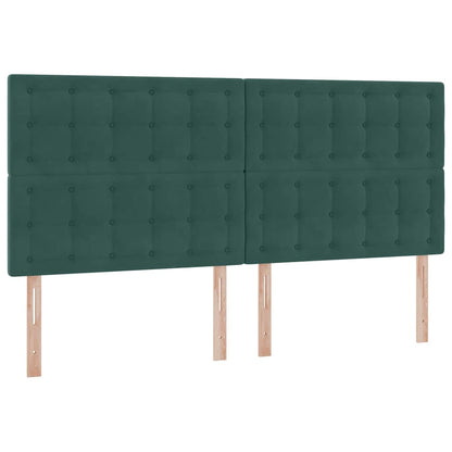 Letto con contenitore e materasso Verde Scuro 200 x 200 cm | homemem39