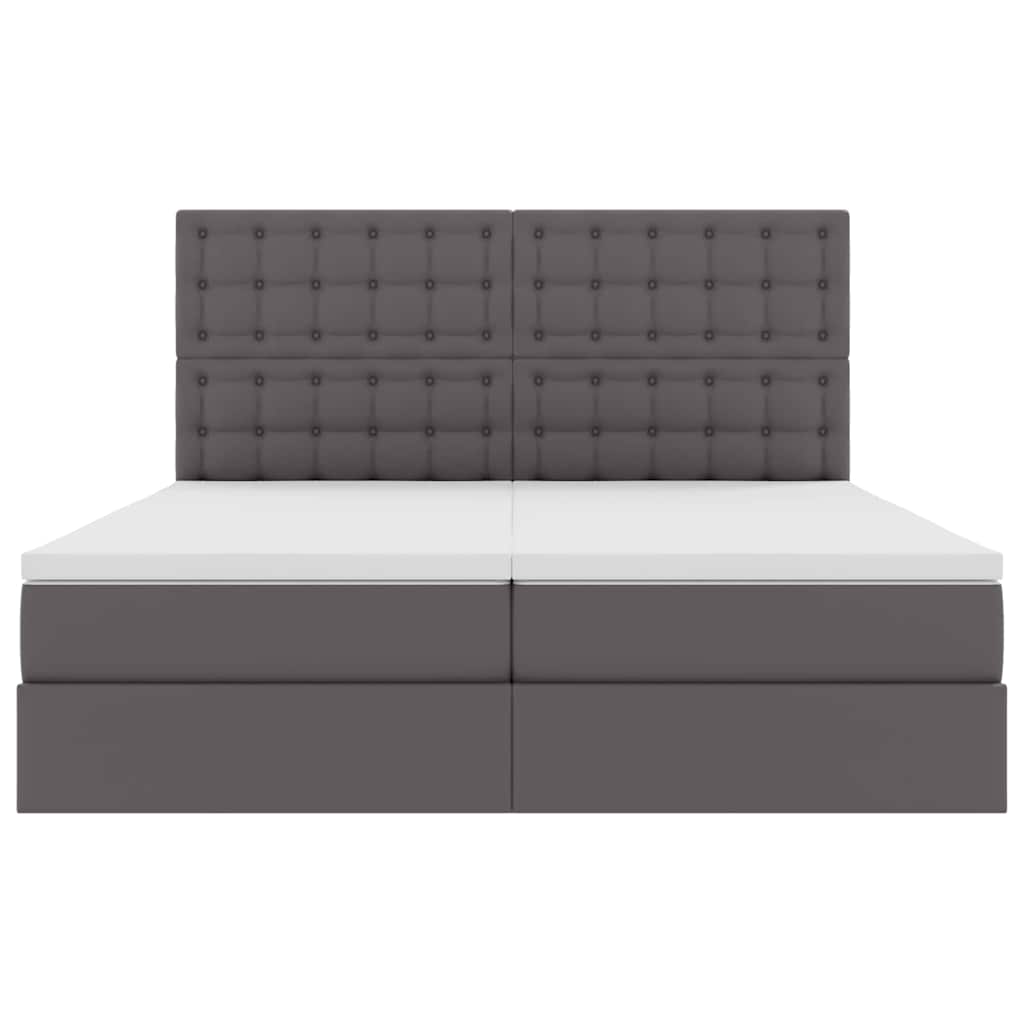 Letto con contenitore e materasso Grigio 180 x 200 cm | homemem39