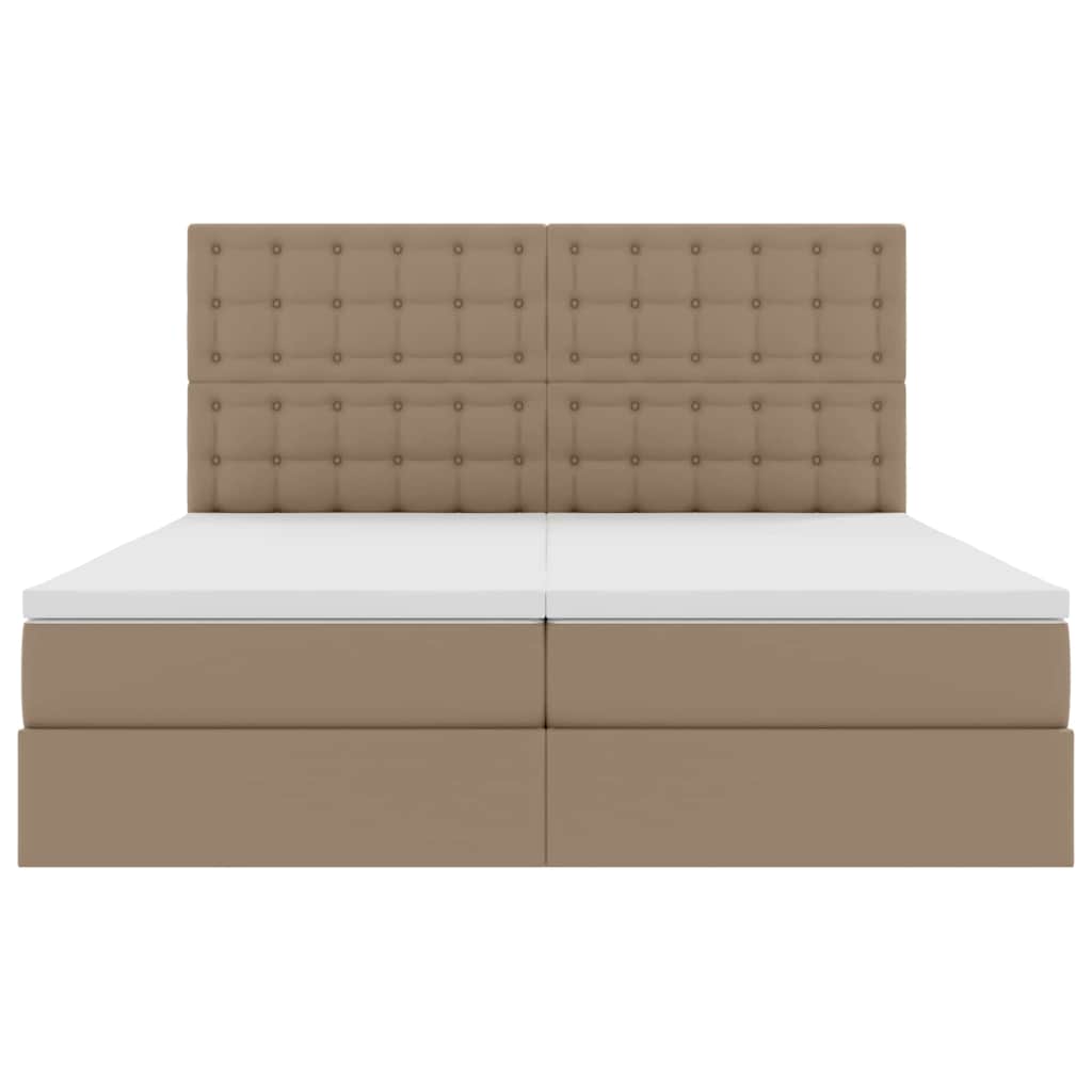 Letto con contenitore e materasso Cappuccino 180 x 200 cm | homemem39