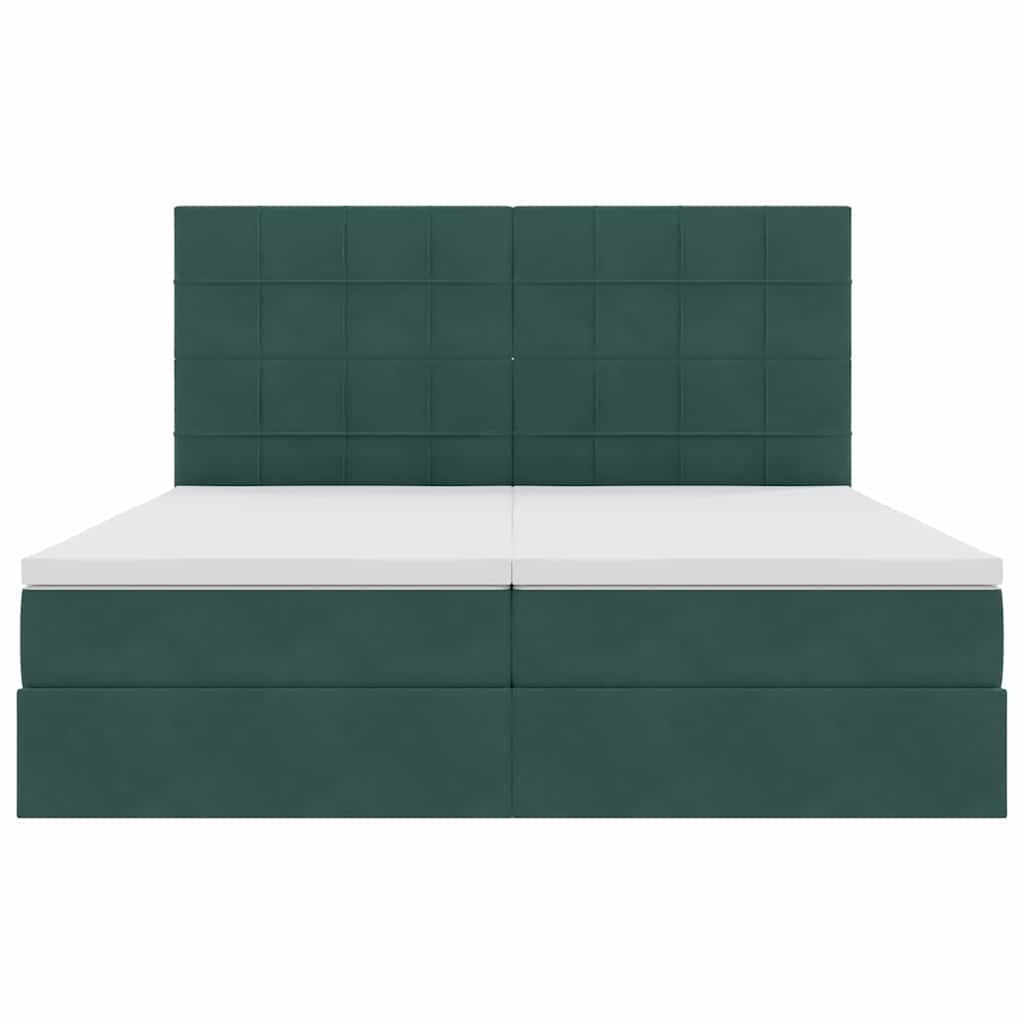 Letto con Contenitore Verde Scuro 180 x 200 cm Velluto | homemem39