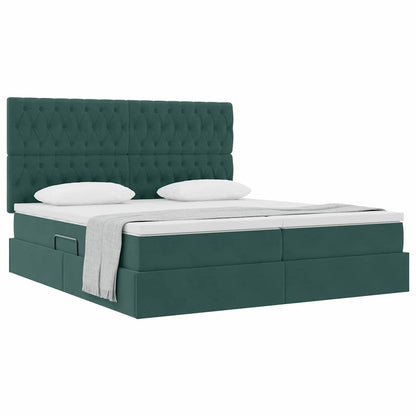 Letto con Contenitore Verde Scuro 180 x 200 cm Velluto | homemem39
