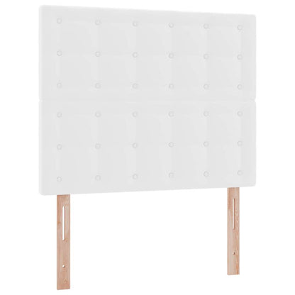 Letto con contenitore e LED Bianco Puro 120 x 200 cm | homemem39