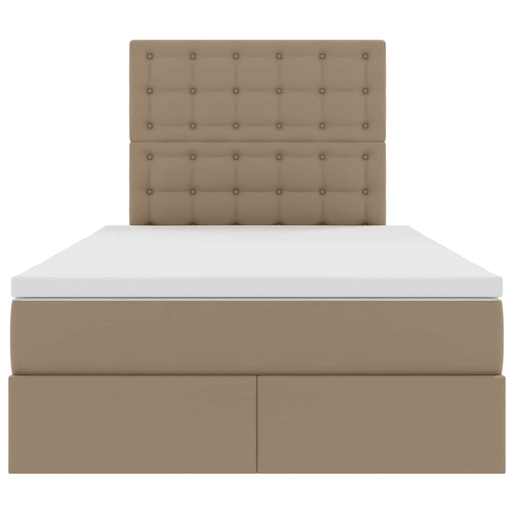Letto con contenitore e LED Cappuccino 120 x 200 cm | homemem39