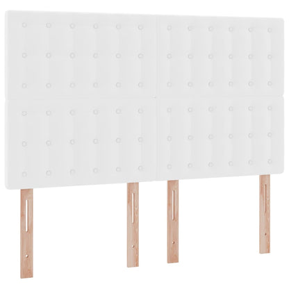 Letto con contenitore e LED Bianco Puro 140 x 190 cm