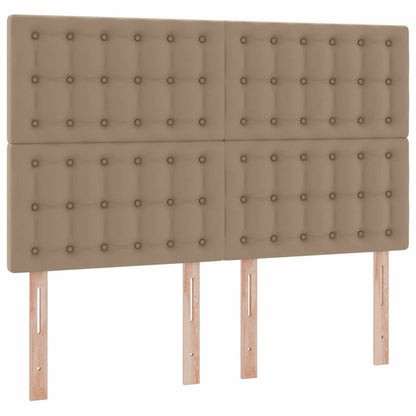 Letto con contenitore e LED Cappuccino 140 x 200 cm | homemem39