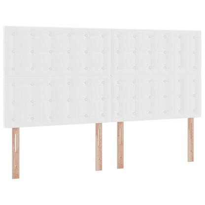 Letto con contenitore e LED Bianco Puro 180 x 200 cm