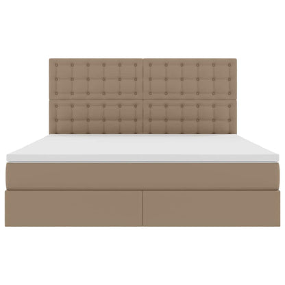 Letto con contenitore e LED Cappuccino 180 x 200 cm | homemem39