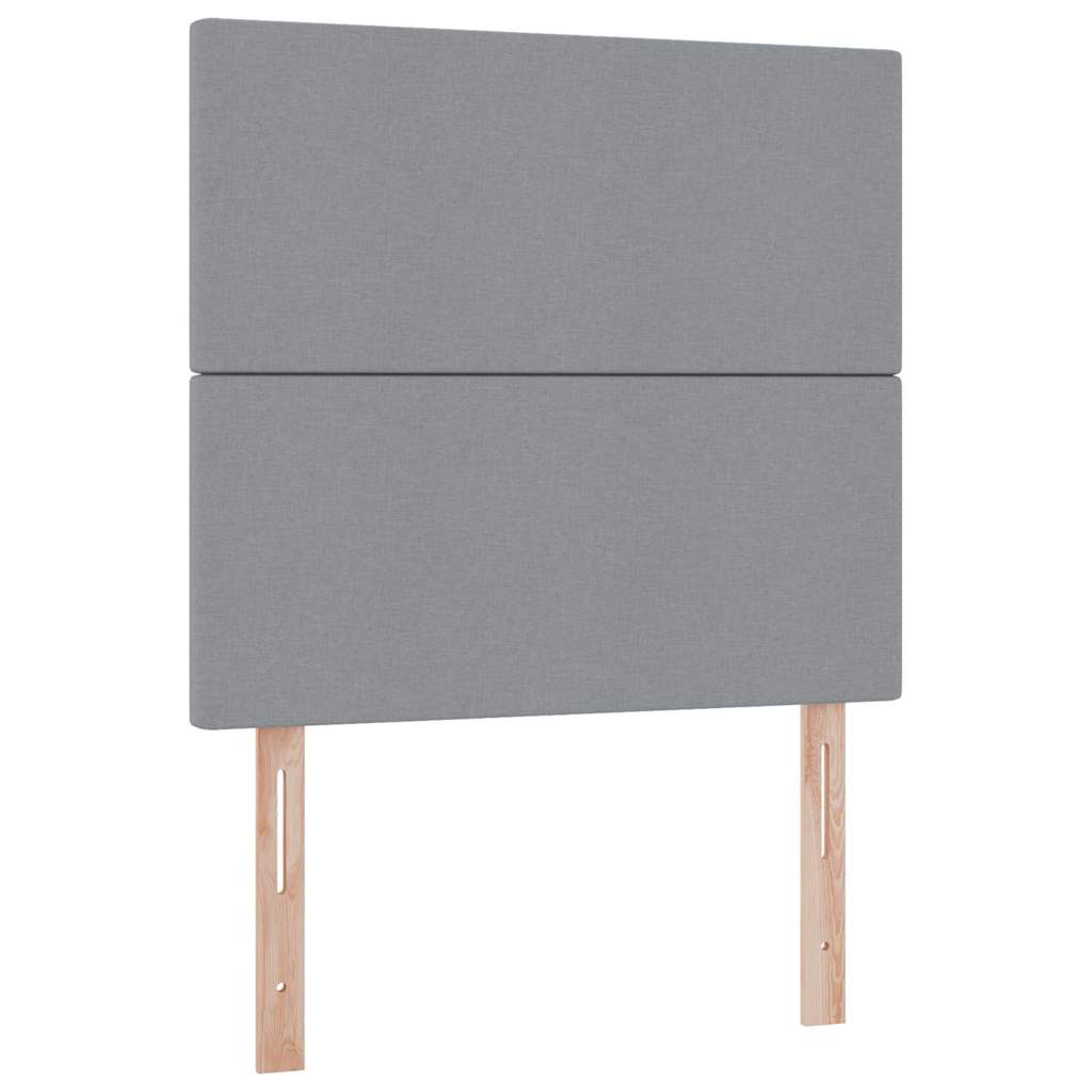 Letto con contenitore LED e materasso Grigio Chiaro | homemem39