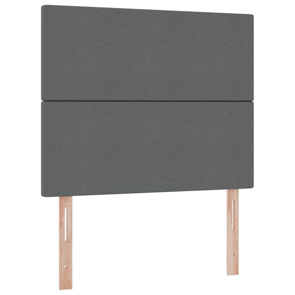 Letto con contenitore LED e materasso Grigio Scuro 120 x 200 cm | homemem39