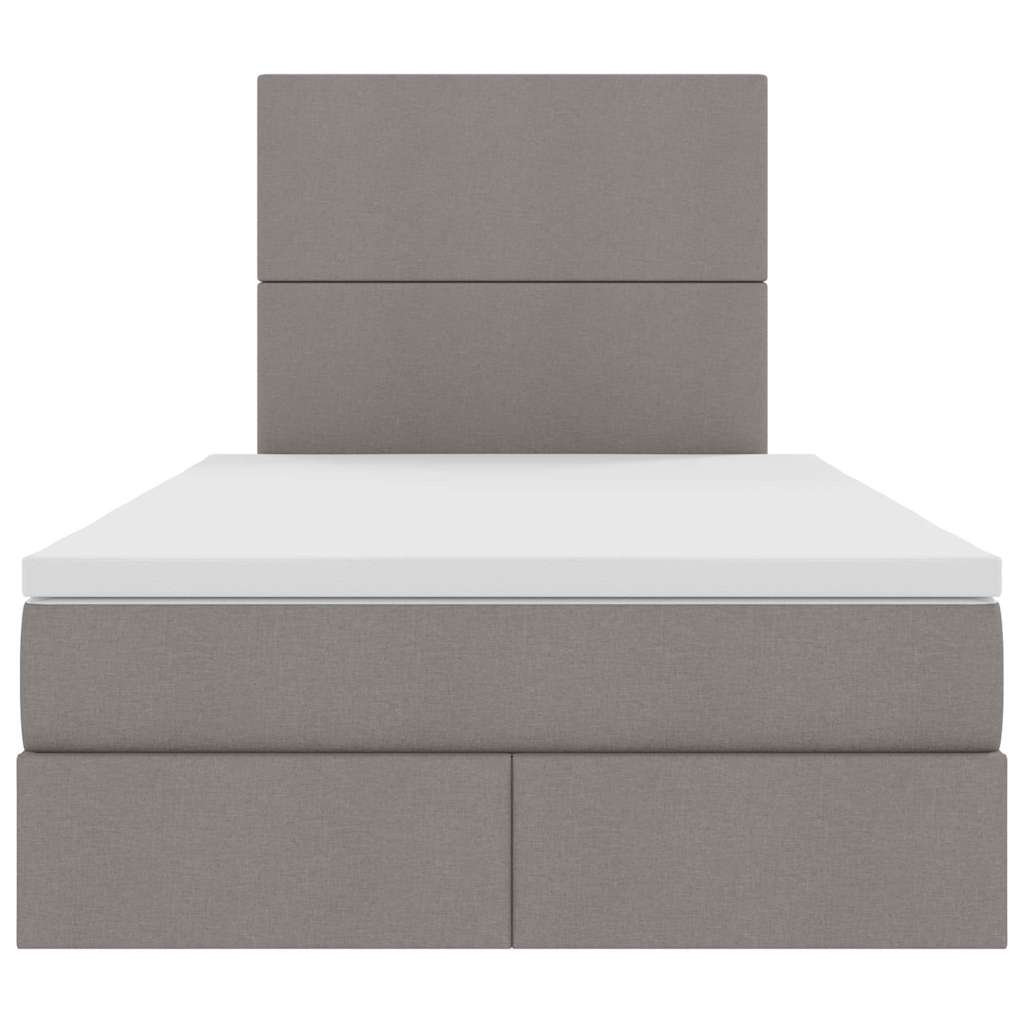 Letto con contenitore LED e materasso Tortora 120 x 200 cm | homemem39
