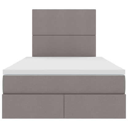 Letto con contenitore LED e materasso Tortora 120 x 200 cm | homemem39