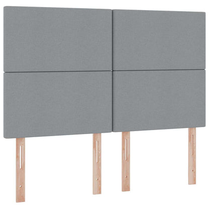 Letto con contenitore LED e materasso Grigio Chiaro | homemem39