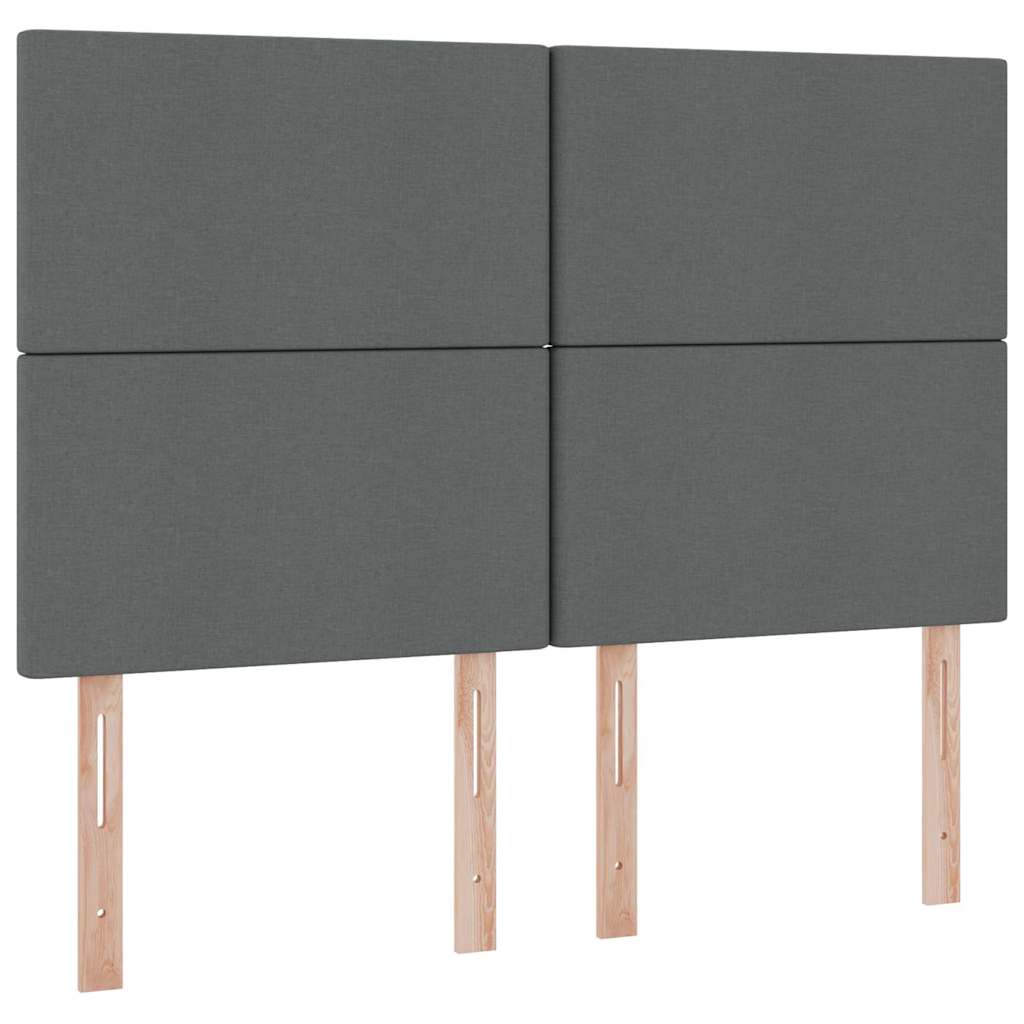Letto con contenitore LED e materasso Grigio Scuro 140 x 190 cm | homemem39