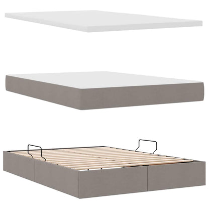 Letto con contenitore e LED Talpa 140 x 190 cm Poliestere