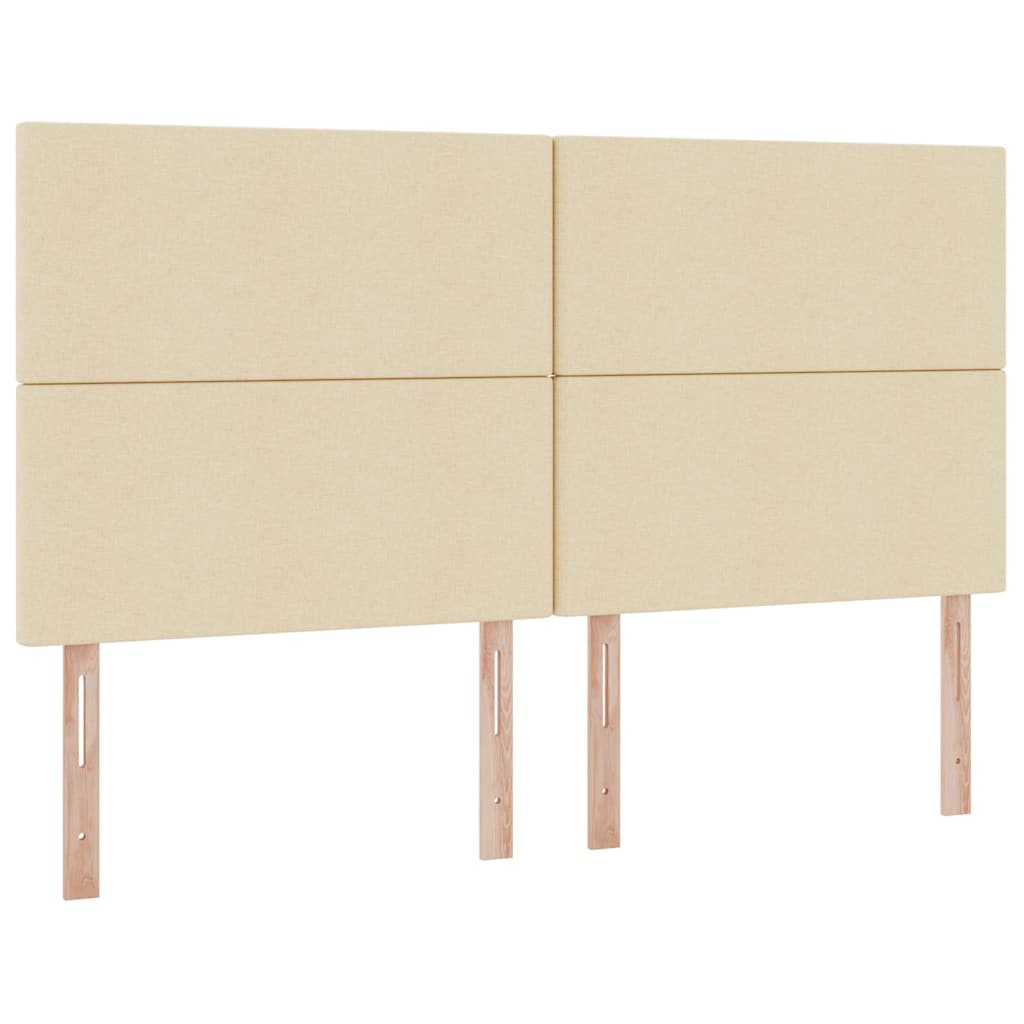 Letto con contenitore e LED Crema 180 x 200 cm Poliestere