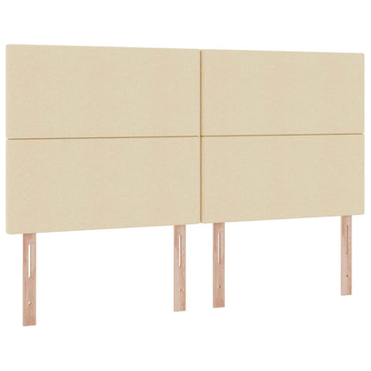 Letto con contenitore e LED Crema 180 x 200 cm Poliestere