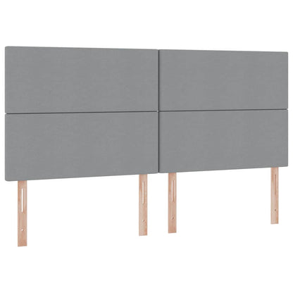 Letto con contenitore LED e materasso Grigio Chiaro | homemem39