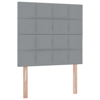 Letto con contenitore LED e materasso Grigio Chiaro | homemem39