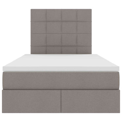 Letto con contenitore LED e materasso Tortora 120 x 200 cm | homemem39