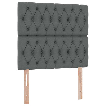 Letto con contenitore LED e materasso Grigio Scuro 100 x 200 cm | homemem39