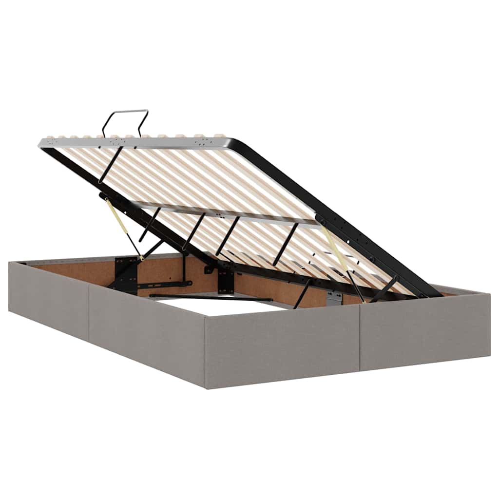 Letto con contenitore LED e materasso Tortora 120 x 200 cm | homemem39
