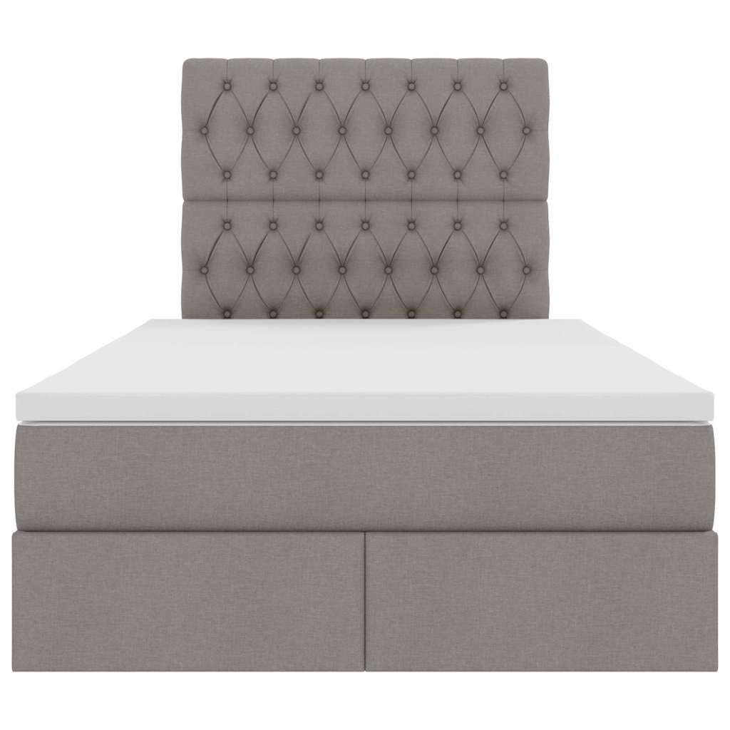 Letto con contenitore LED e materasso Tortora 120 x 200 cm | homemem39
