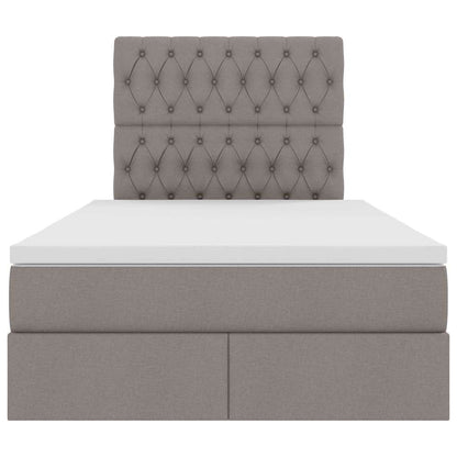 Letto con contenitore LED e materasso Tortora 120 x 200 cm | homemem39