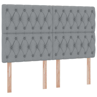 Letto con contenitore LED e materasso Grigio Chiaro | homemem39