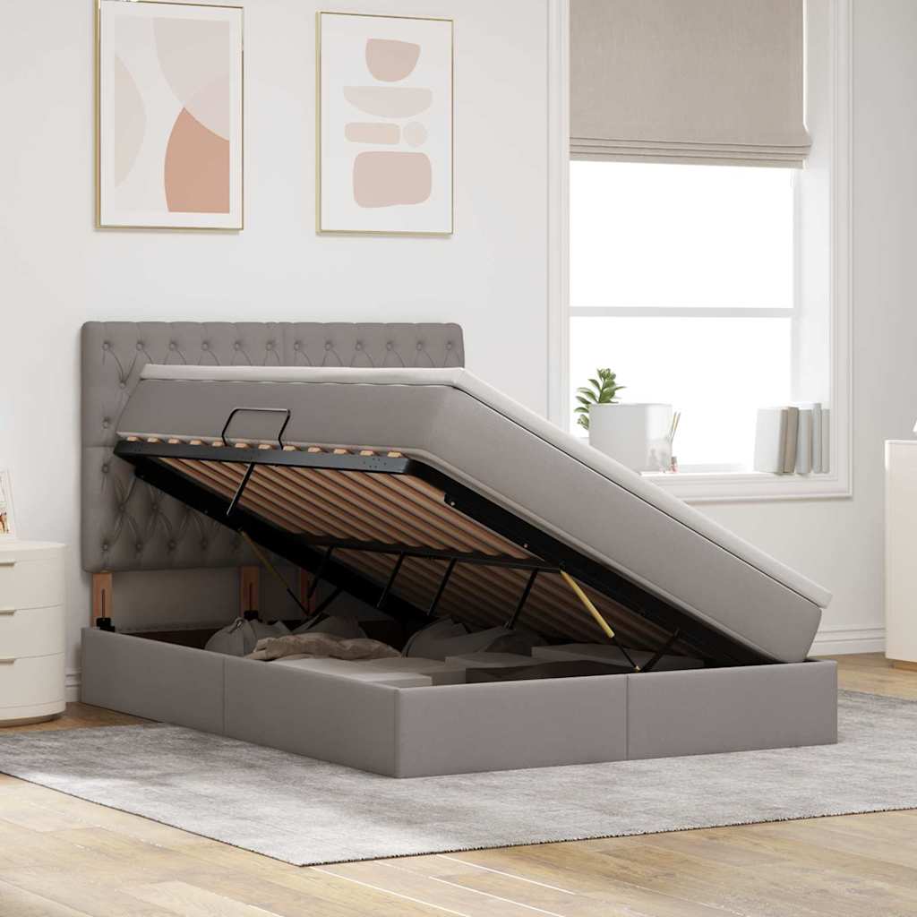 Letto con contenitore e LED Talpa 140 x 200 cm Poliestere