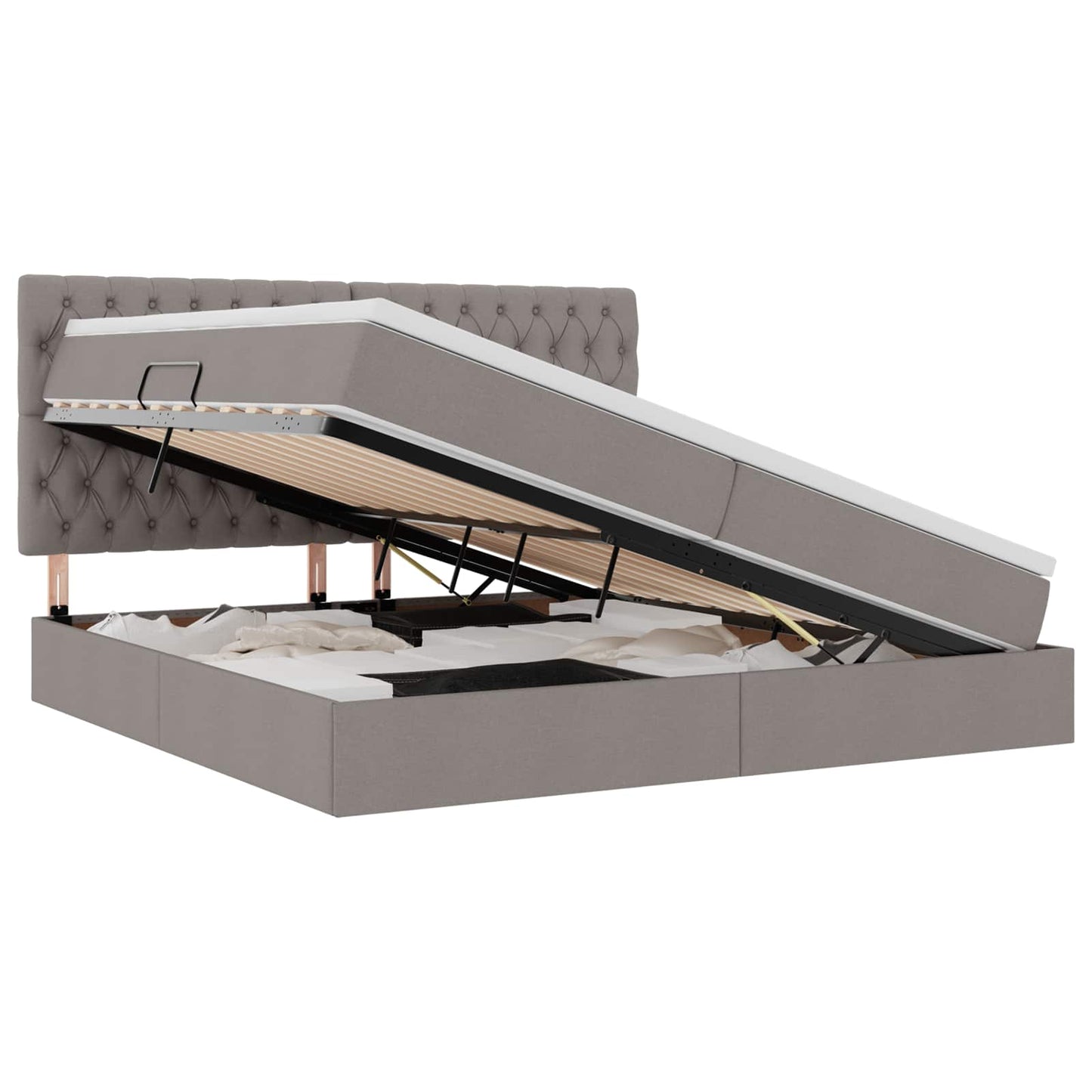 Letto con contenitore e LED Talpa 200 x 200 cm Poliestere